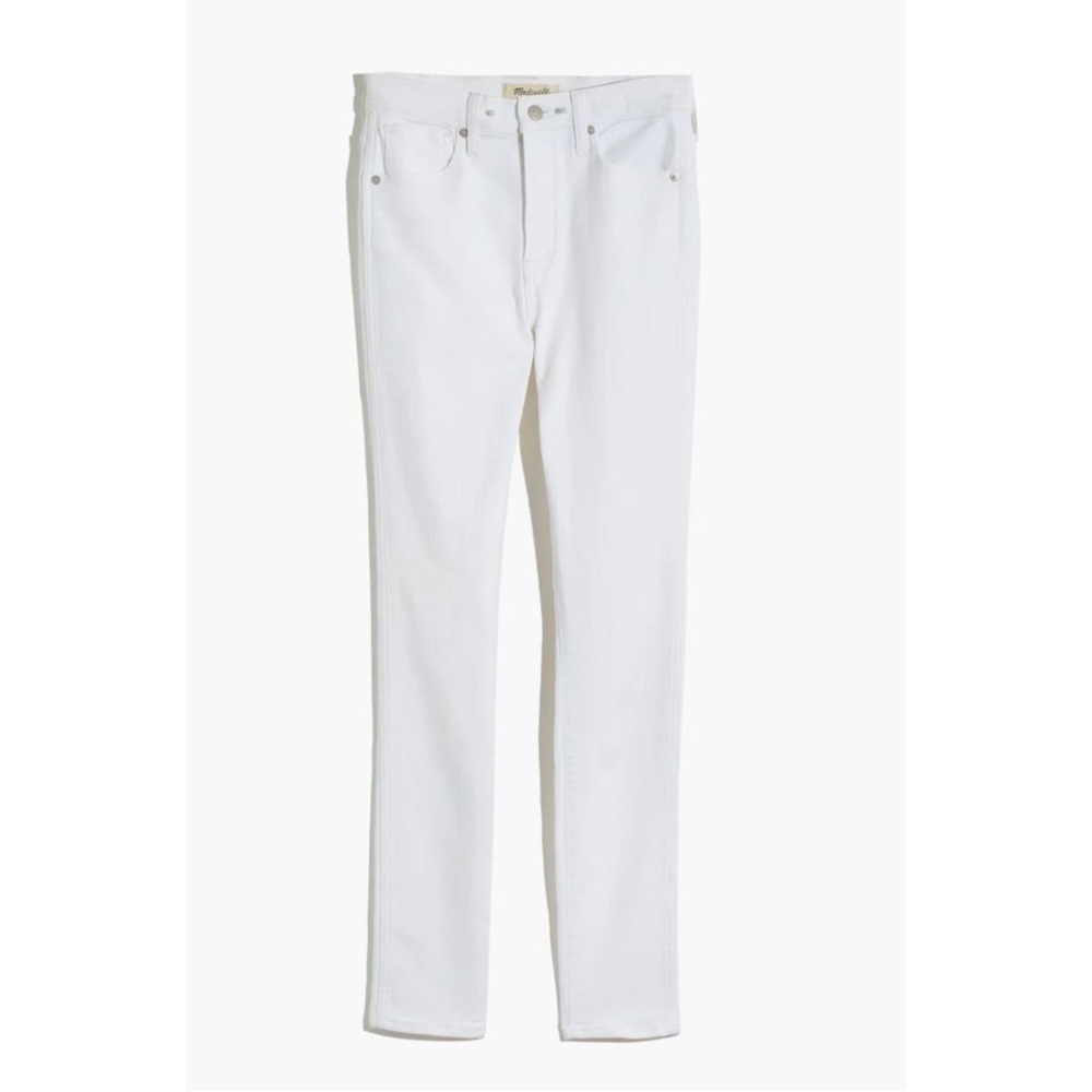 Madewell 10" High-Rise Skinny Jeans in  White